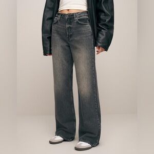 Reformation Cary high rise slouchy wide leg jeans
